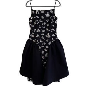 Michael Kors COLLECTION Black Rhinestone Detailed Sleeveless Cocktail Dress 6